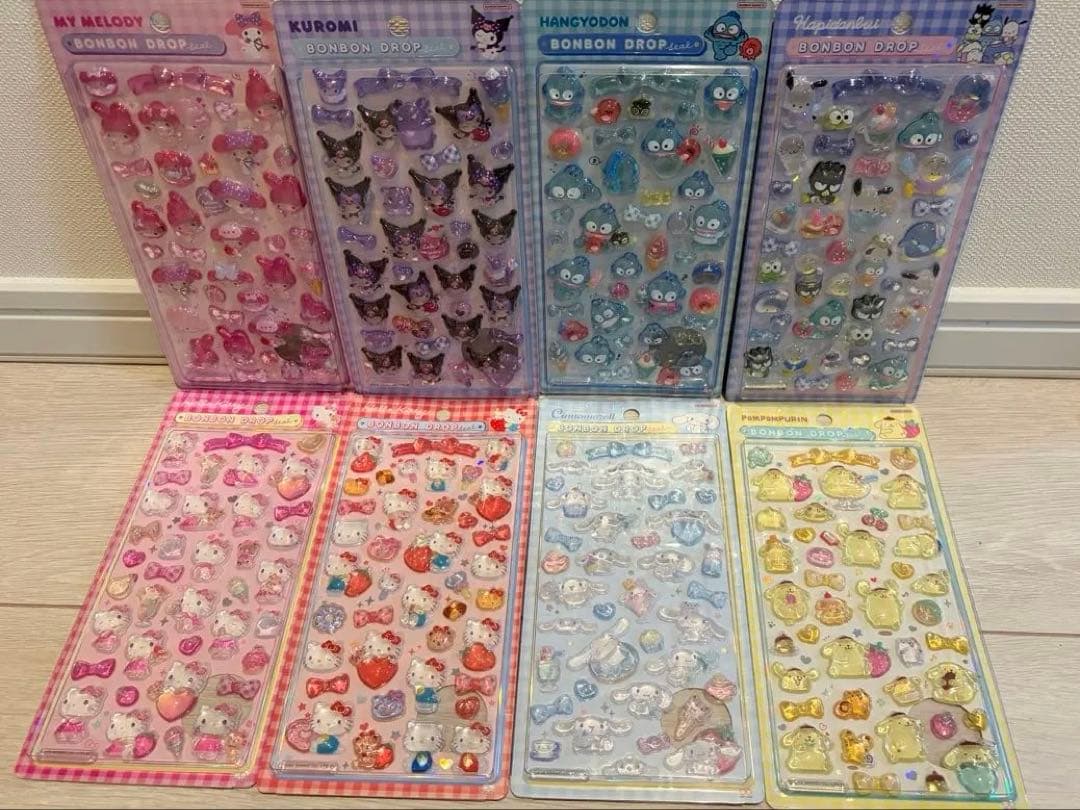 国内正規品 ボンボンドロップシール サンリオ ８種セット第2弾コンプリート