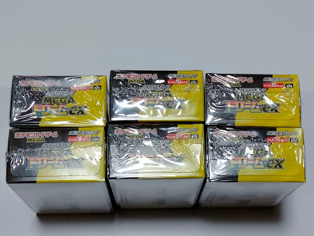 ポケモンカードゲーム　MEGAドリームex　シュリンク付き　6BOX