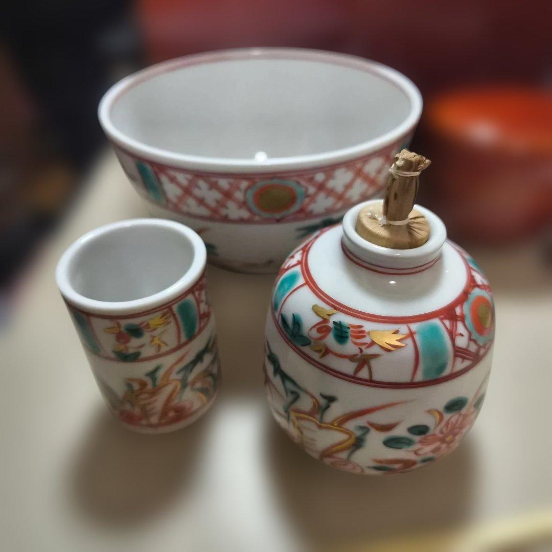 未使用　茶道具セット　飛騨春慶塗の茶箱