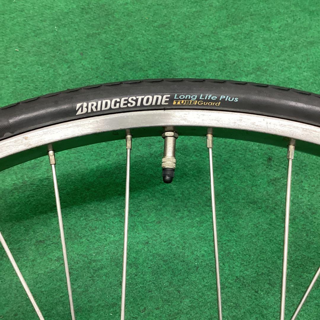 ステンレスリム&スポーク　後輪　27x1-3/8 タイヤ付　内装3段　ベルト仕様