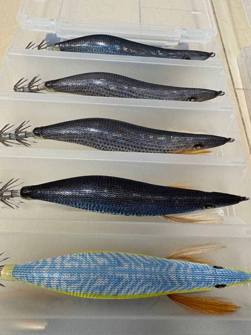 新品 未使用 釣研 エギスタ 16個 その他8個 メイホウケース リーダーセット