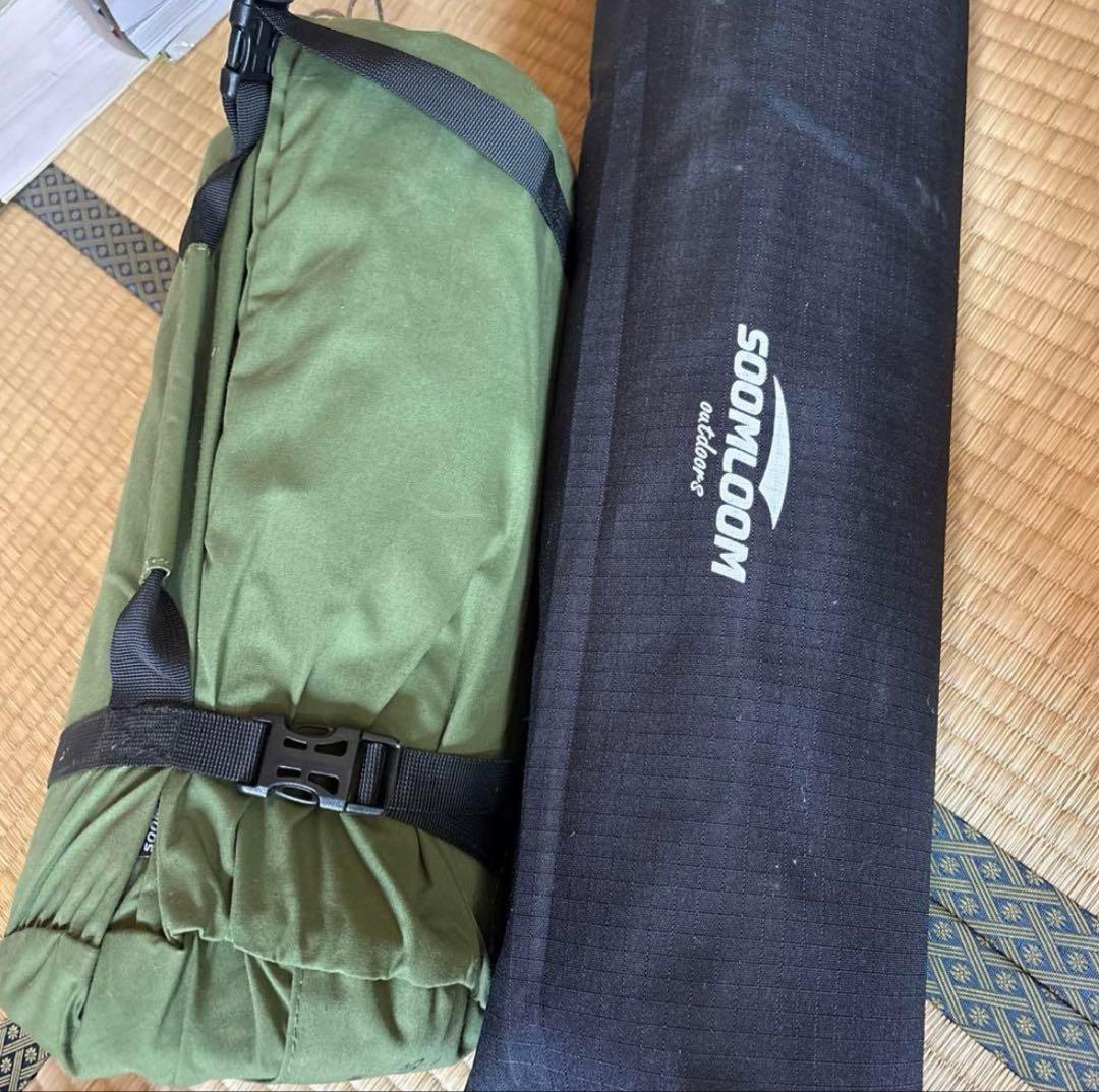 【Soomloom】ヘキサタープ4.2ｍｘ4.1ｍ 焚き火可 ポール付き