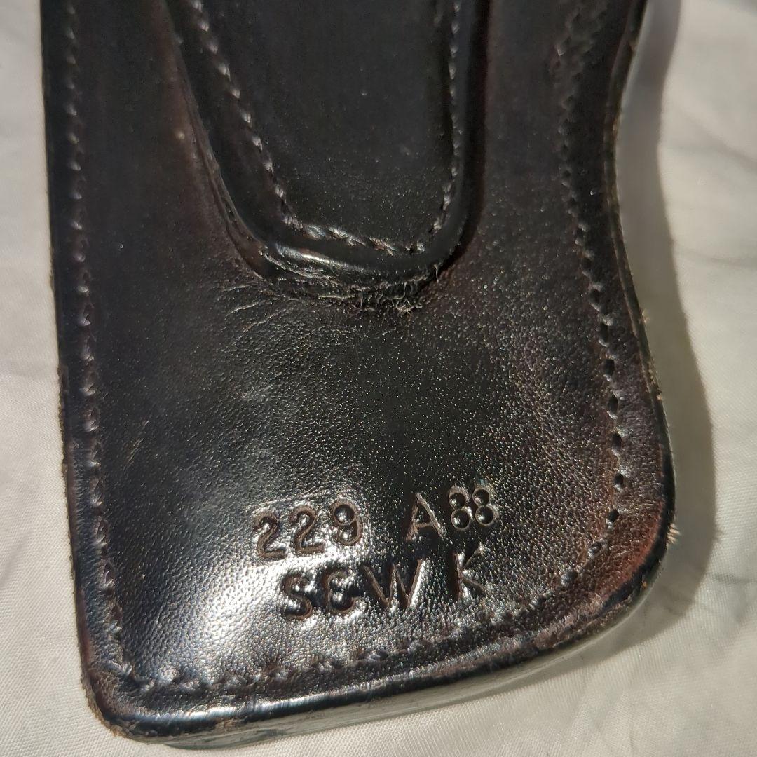 USポリス バスケット織り レザーガンベルト一式　オール実物