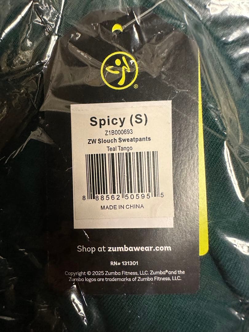 新品　正規品　ズンバ　 S スエットパンツ