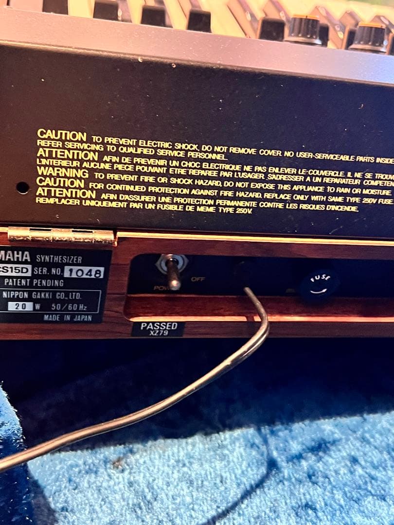 YAMAHA CS15D フォニックシンセサイザー ケース付き