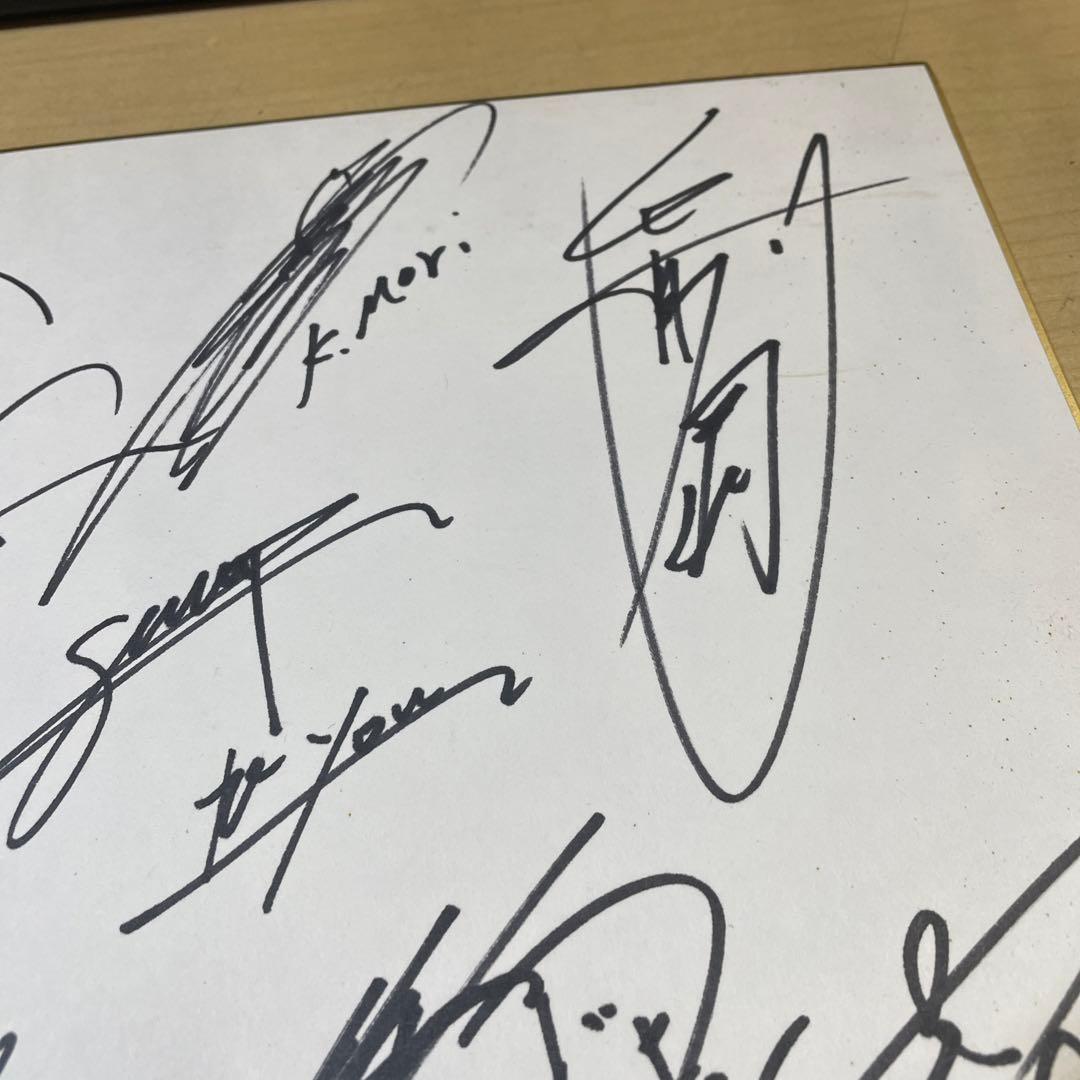 直筆サイン色紙　SMAP スマップ　6人時代