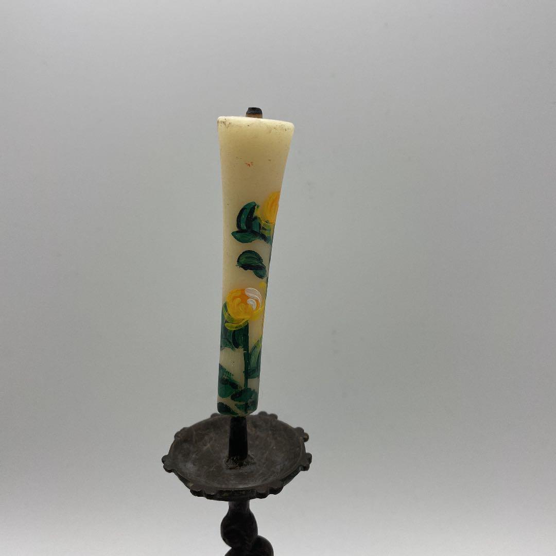 龍のロウソク立て 古美術