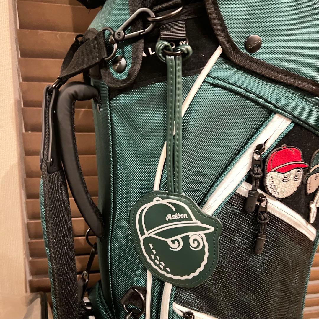 【即発送】25 MALBON マルボンゴルフ キャディバッグ ゴルフバッグ 緑