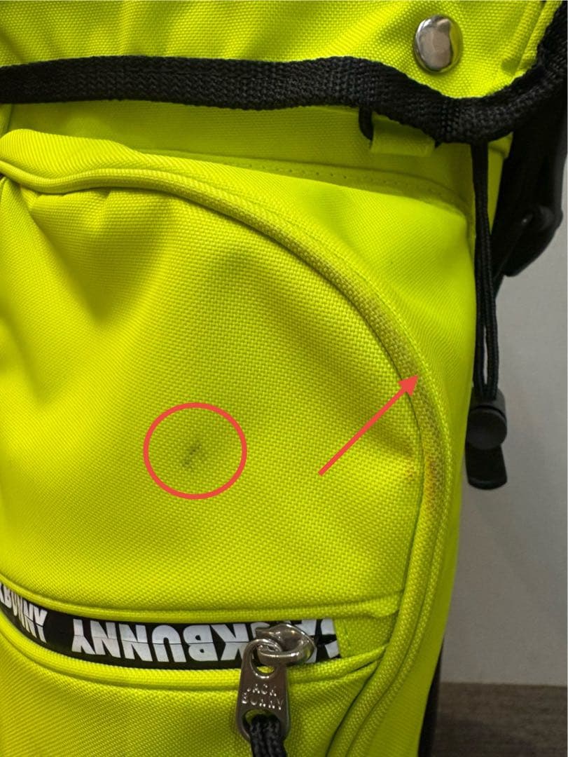 【K】ジャックバニー JACK BUNNY キャディバッグ イエロー