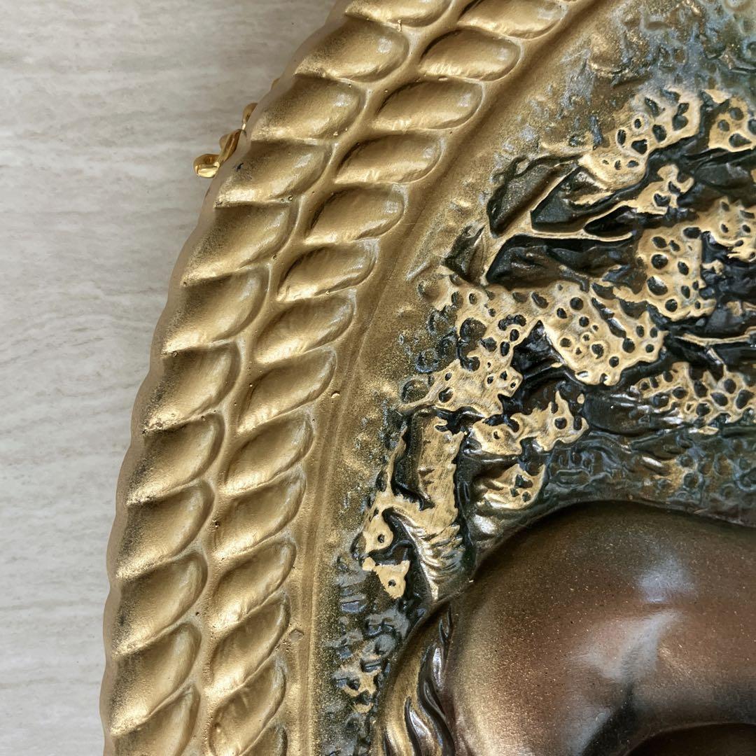 馬の立体壁掛けアート 装飾額　装飾品　ヴィンテージ