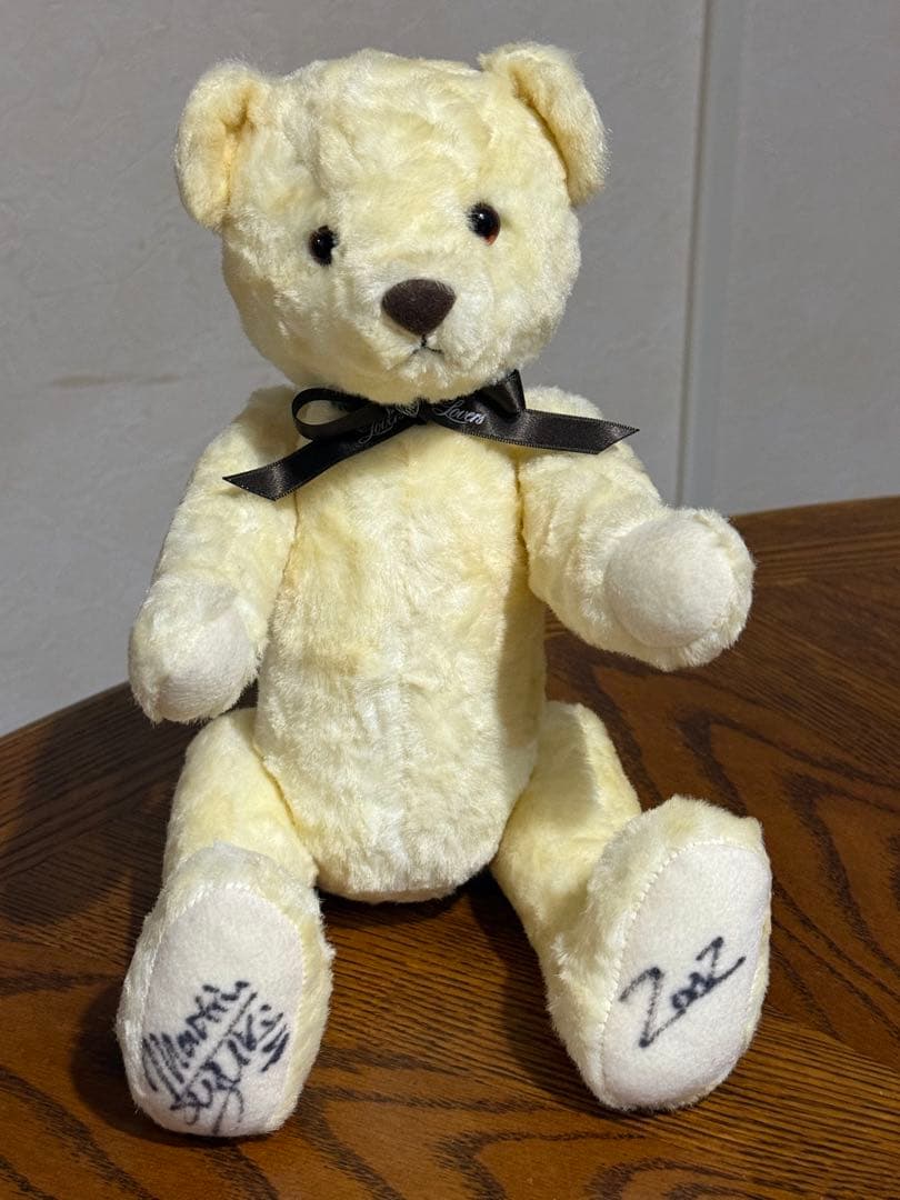 茶色とクリーム色テディベアセット(鈴木雅之サイン入り)