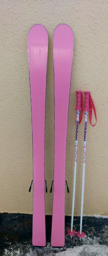 MSX Girls 　130㎝ジュニアスキー・ストックセット　子供用スキー板