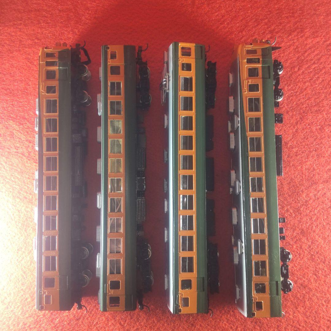 165系4両セット、動作確認済み、MPギヤ仕様、電気機関車、HOゲージ