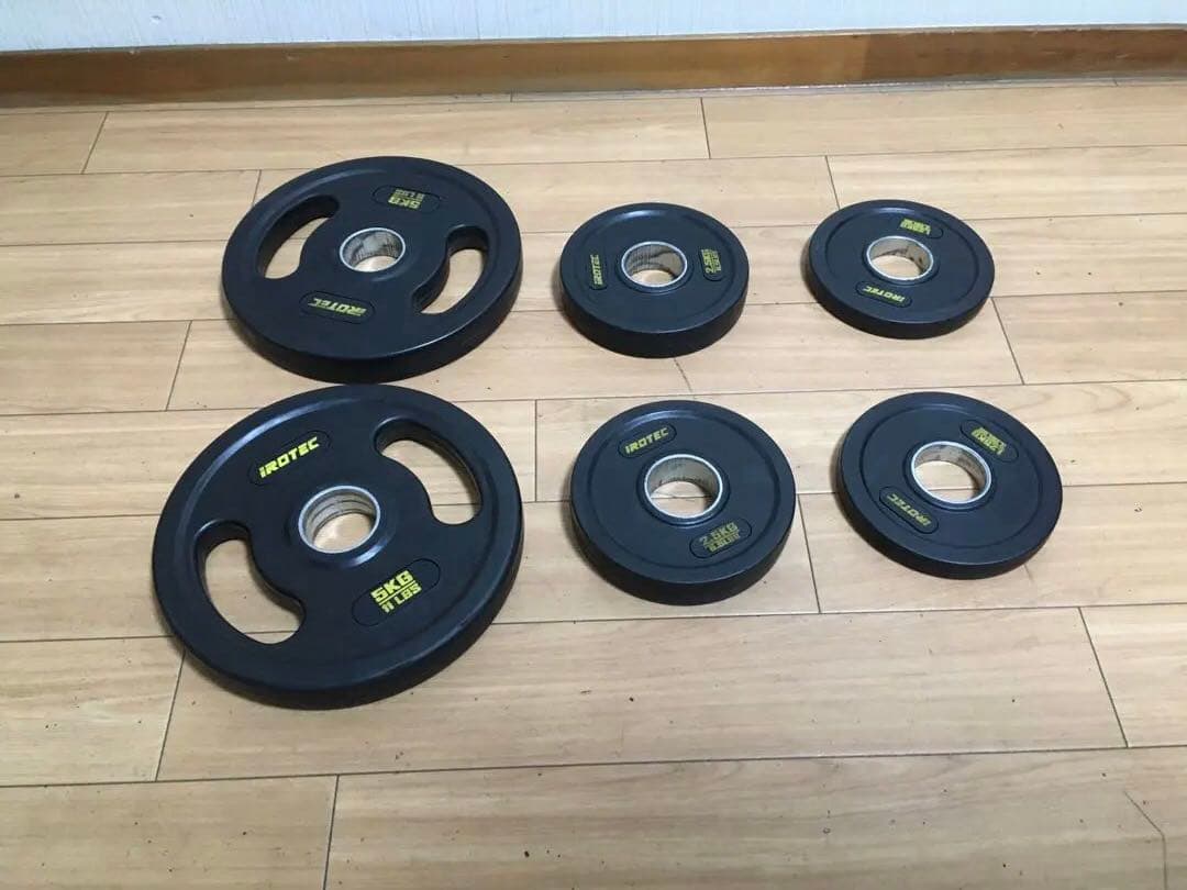 IROTEC ラバー プレート17.5kg穴径50mm