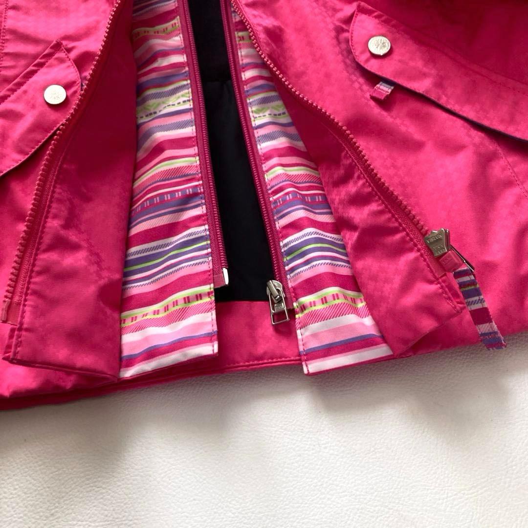 【美品】GOLDWIN　スキーウェア 中綿ジャケット M ピンク フード付き
