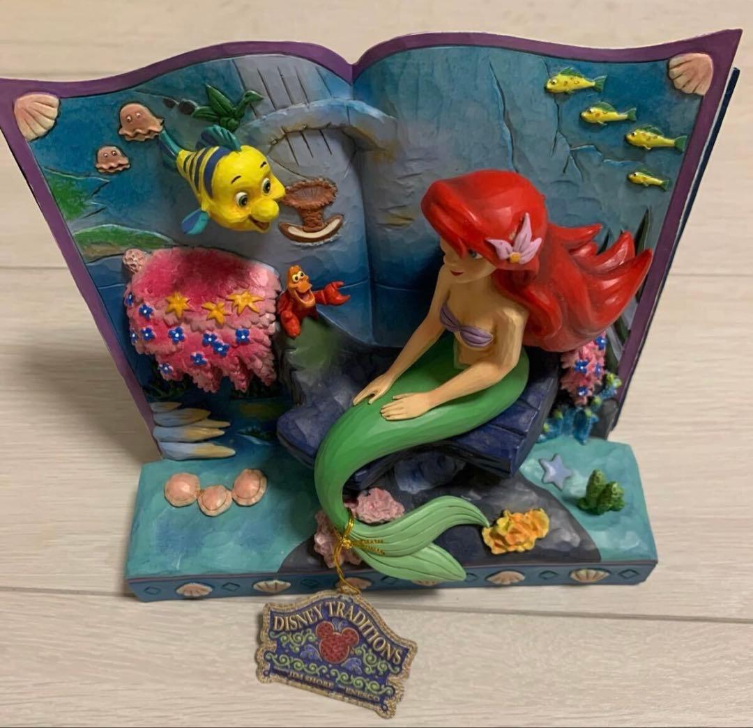 フィギュア ディズニー アリエル　木彫り　The little mermaid