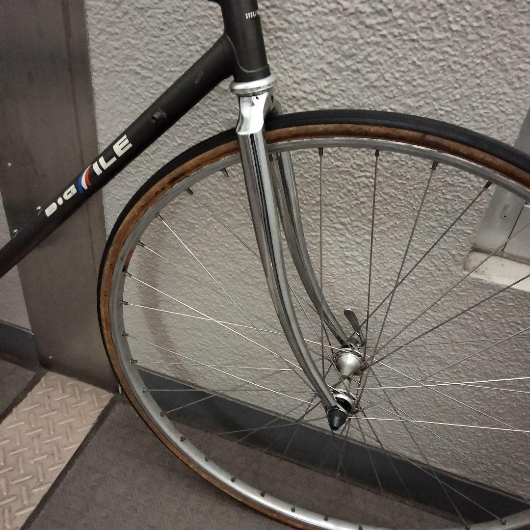 ■格安中古！引取限定■ ヴィンテージ　クロモリ　ロードフレーム　ホイールおまけ付