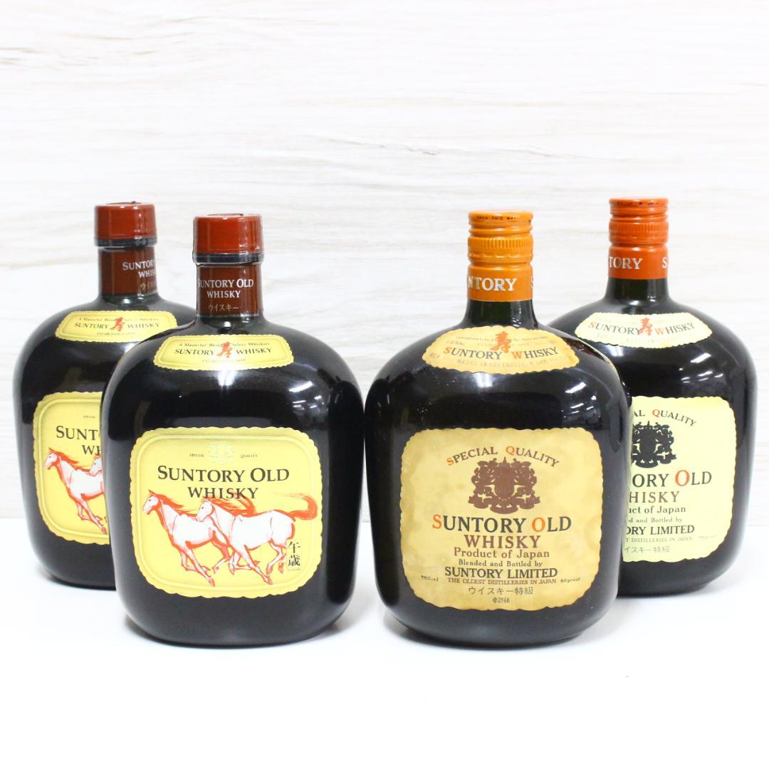 ◇未開栓 サントリーオールドウイスキー 4本セット 午年ボトル含む 古酒