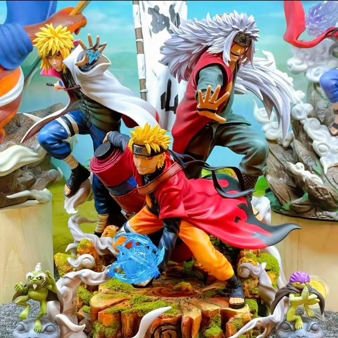 41cm NARUTO 自来也　波風ミナト　ナルト　フィギュア ガレージキット