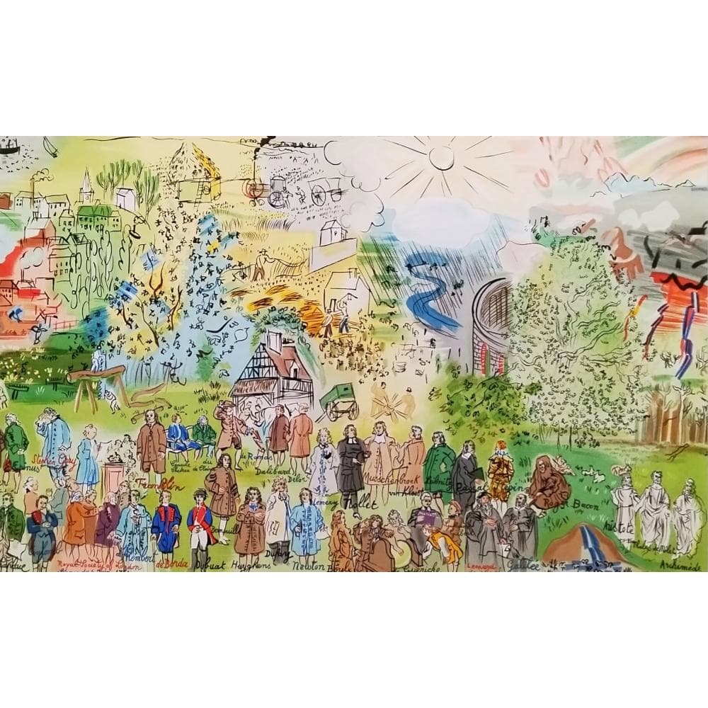 ラウル・デュフィ　画家への手紙　電気の精　1965年　リトグラフ　版画　真作