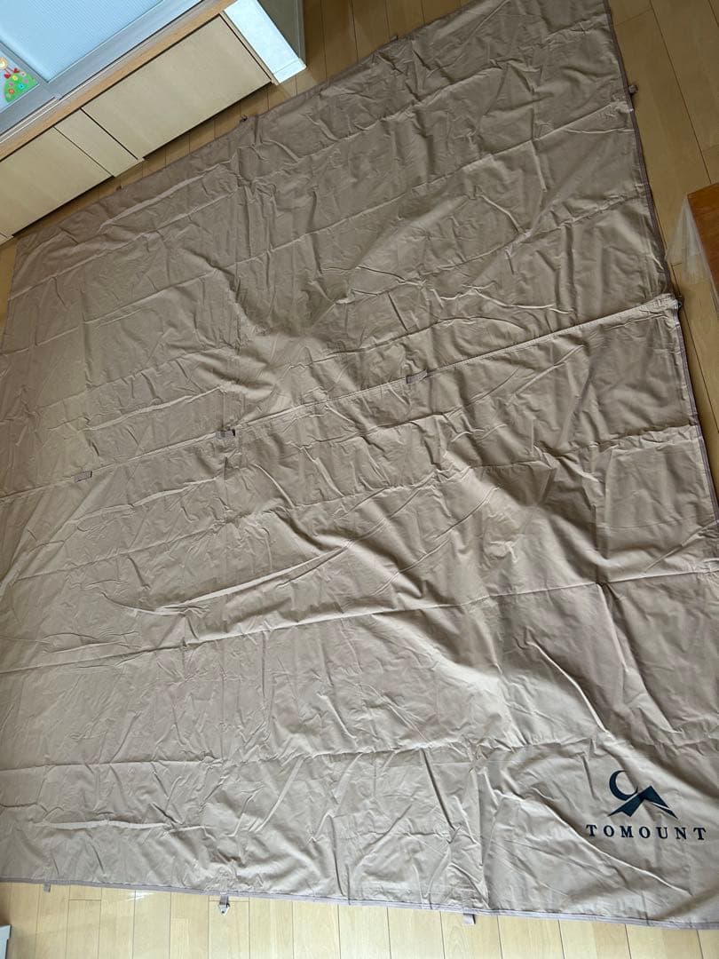 TOMOUNT タープ tc 正方形 タープ 3m x 3m ループ19箇所