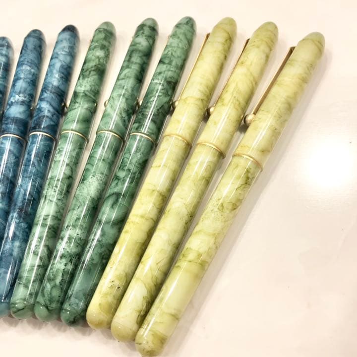 セラミックペン　マーブル　大理石柄　12本　Ceramic Pen Marble