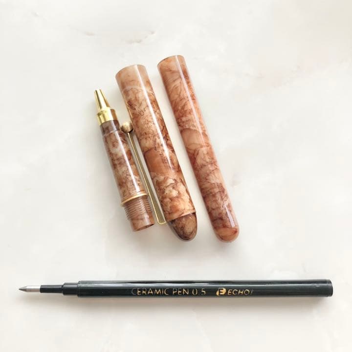 セラミックペン　マーブル　大理石柄　12本　Ceramic Pen Marble