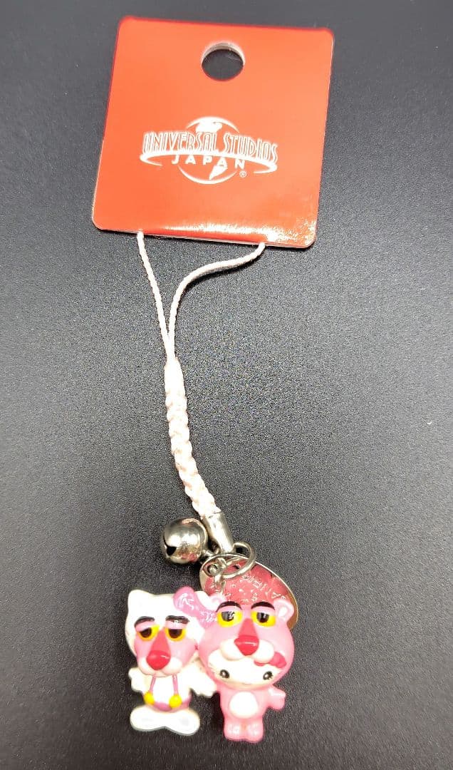 ピンクパンサーとハローキティストラップ　USJ限定 (レア)