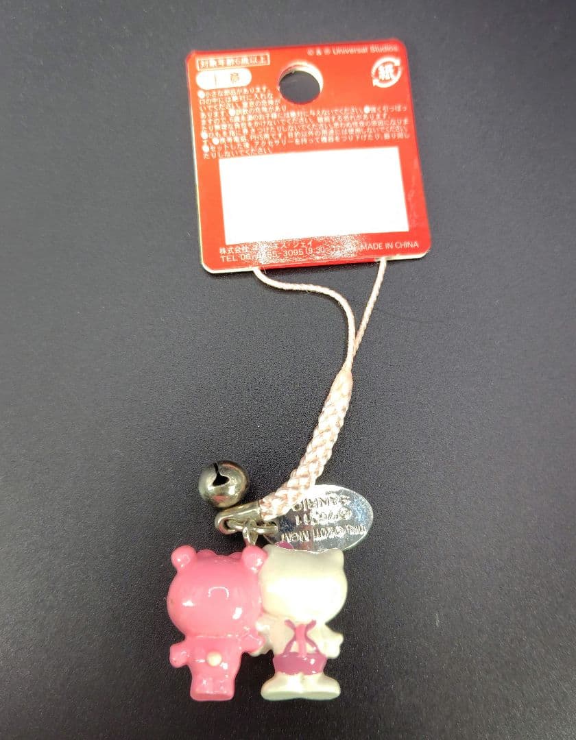 ピンクパンサーとハローキティストラップ　USJ限定 (レア)
