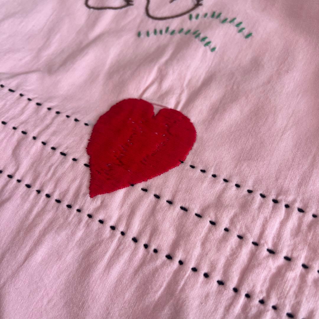 アンティークキルト✴︎ベビーキルトベビー布団刺繍キルト