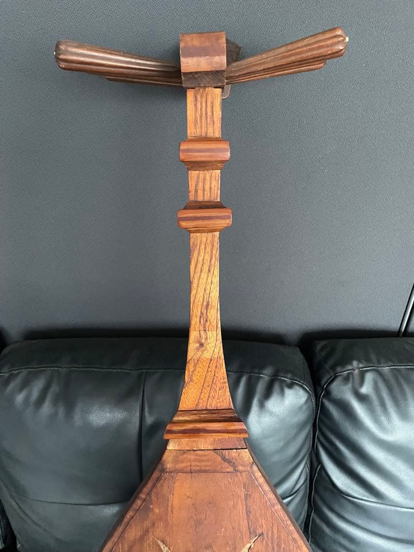 極上品　玉杢　五弦　筑前琵琶 時代物　和楽器