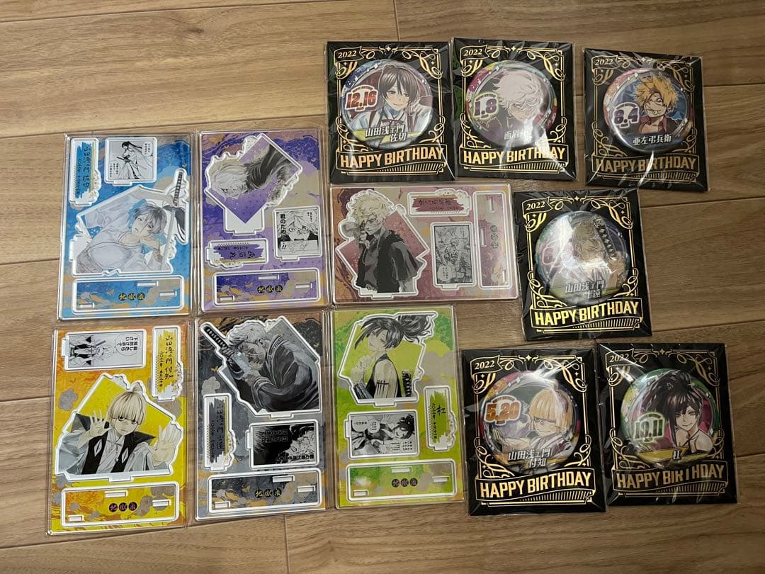 地獄楽 バースデイ缶バッジ 名場面ジオラマフィギュア コンプセット