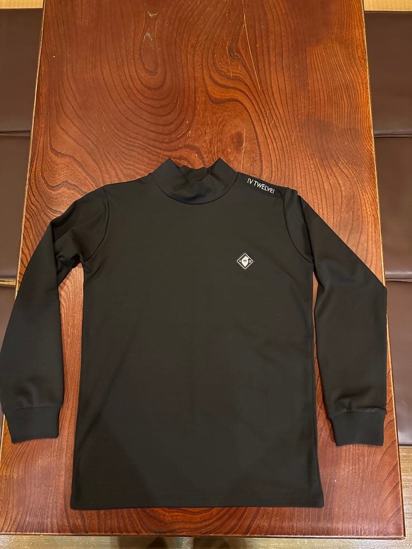 V12 モックネック 裏起毛 長袖シャツ 美品