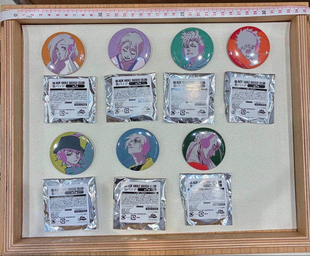 BLEACH BHDC DISCO おにぎりファンクラブ缶バッジ7種セット