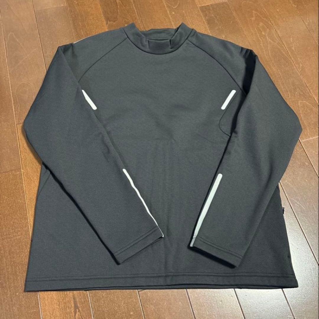 パーリーゲイツPGGストレッチダンボール裏起毛モックネックブラックサイズ5