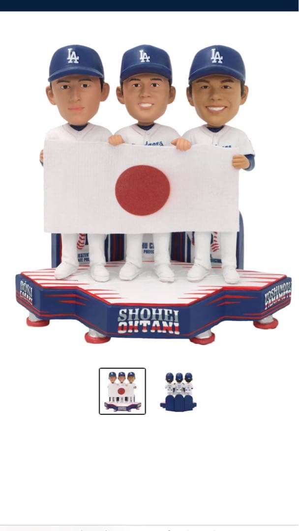 2025ワールドシリーズチャンピオンバブルヘッド大谷翔平・山本由伸・佐々木朗希