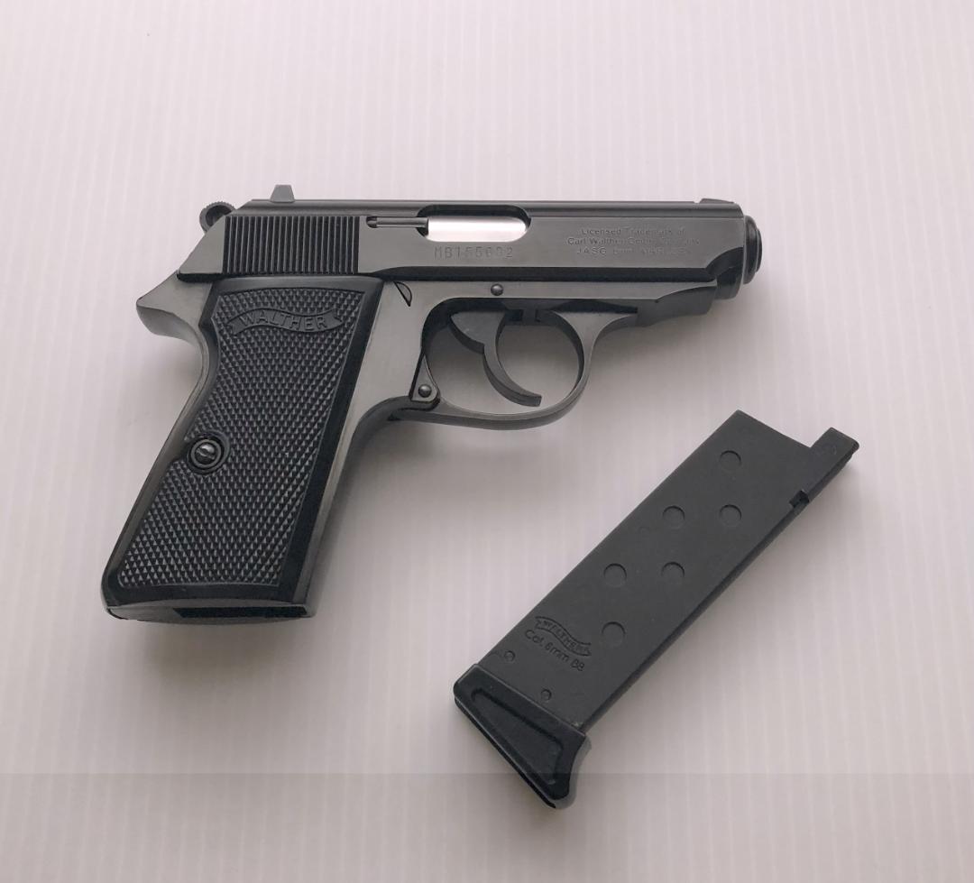 【未使用に近い】マルゼン　ワルサーPPK/sガスブローバック　ブラックメタル