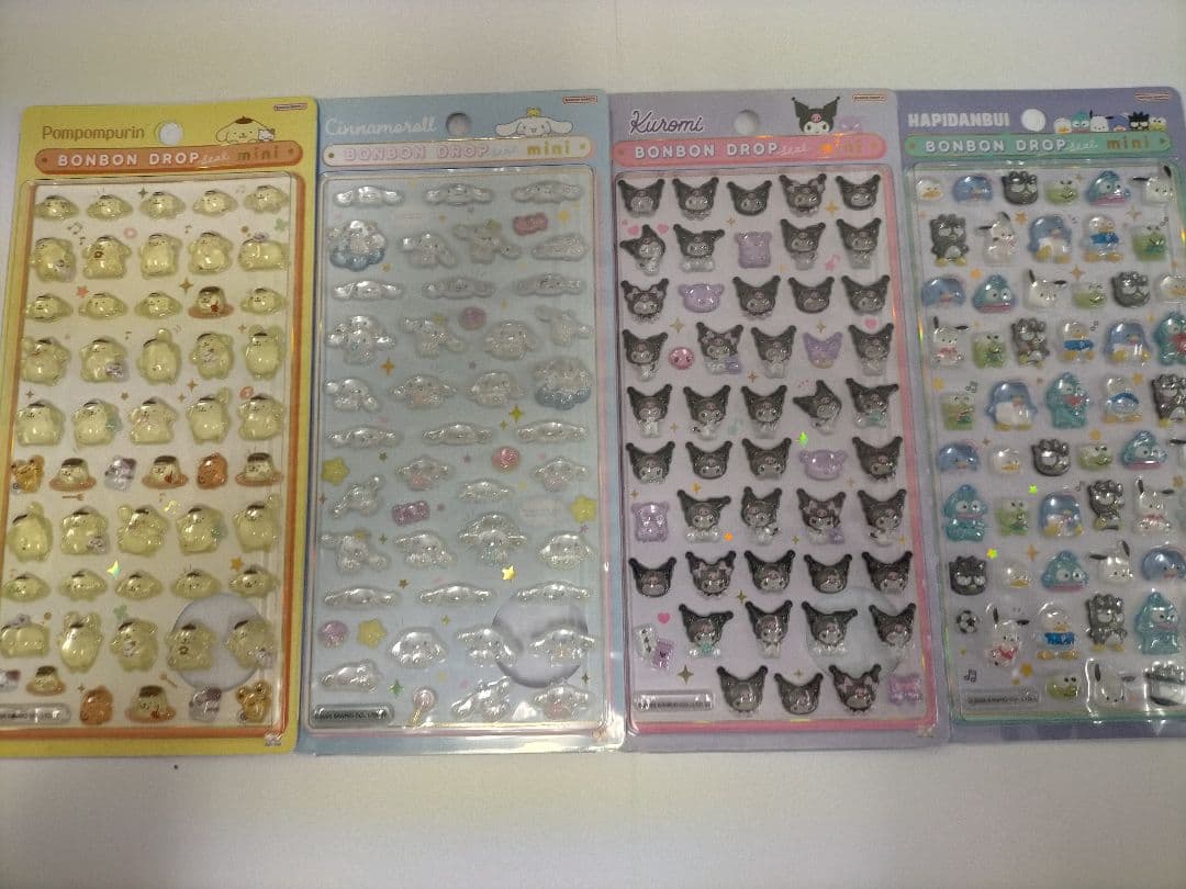 ボンボンドロップシール正規品 たまごっち4種類 miniサンリオ8種類