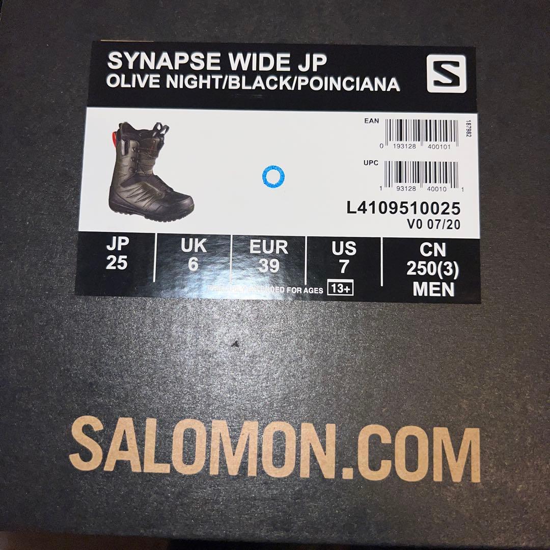 20/21 SALOMON SYNAPSE WIDE JP メンズ25cm