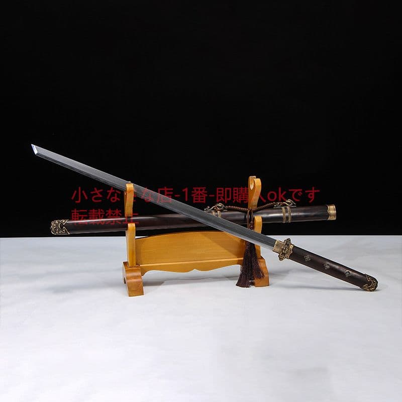 君弘唐横刀銅装彫刻黒檀 古兵器 武具 刀装具 日本刀 模造刀 居合刀