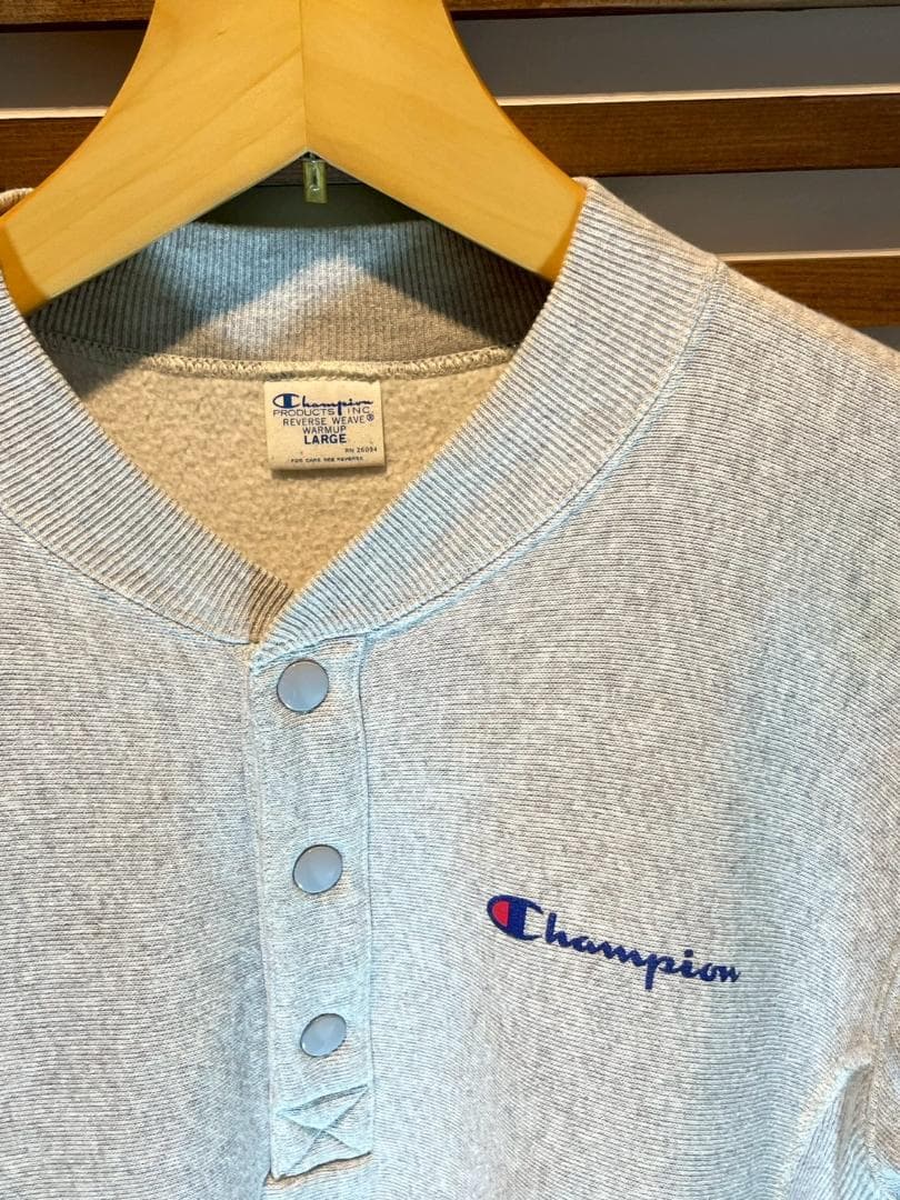 Champion×BEAMSGOLF ヘンリーネック トレーナー グレー L