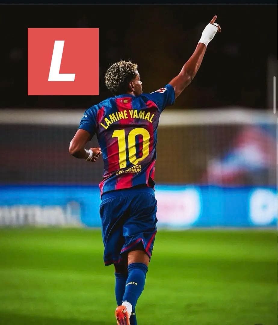 ヤマル ユニフォーム バルセロナ 25-26 ホーム 新品 L サイズ 長袖