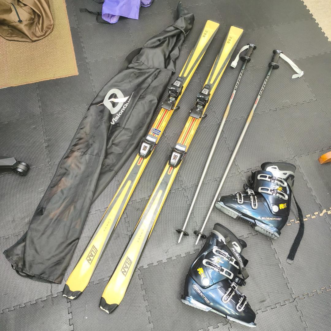 ELAN 170 スキー3点セット　板　ブーツ　26.5　ストック