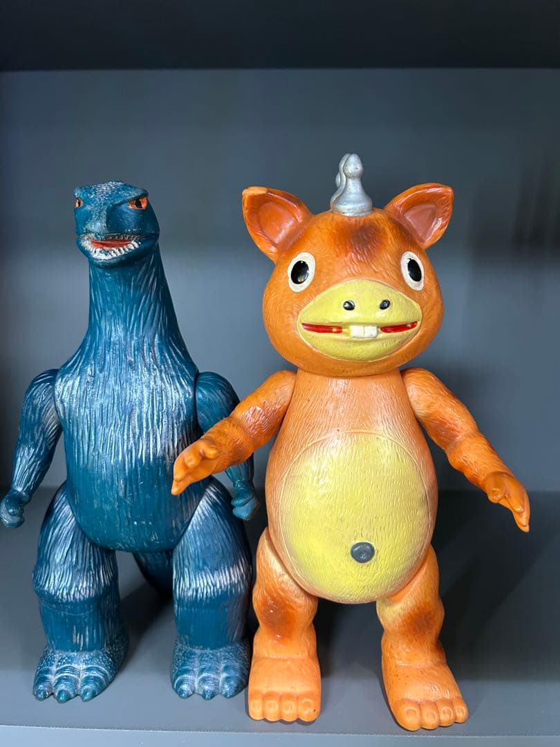 マルサン怪獣ブースカ　オレンジ成型　王冠　珍色銀塗装