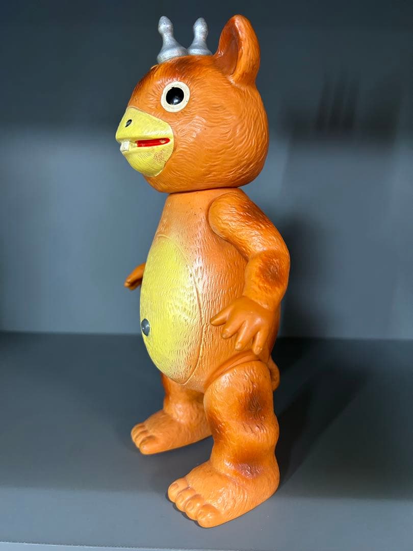 マルサン怪獣ブースカ　オレンジ成型　王冠　珍色銀塗装