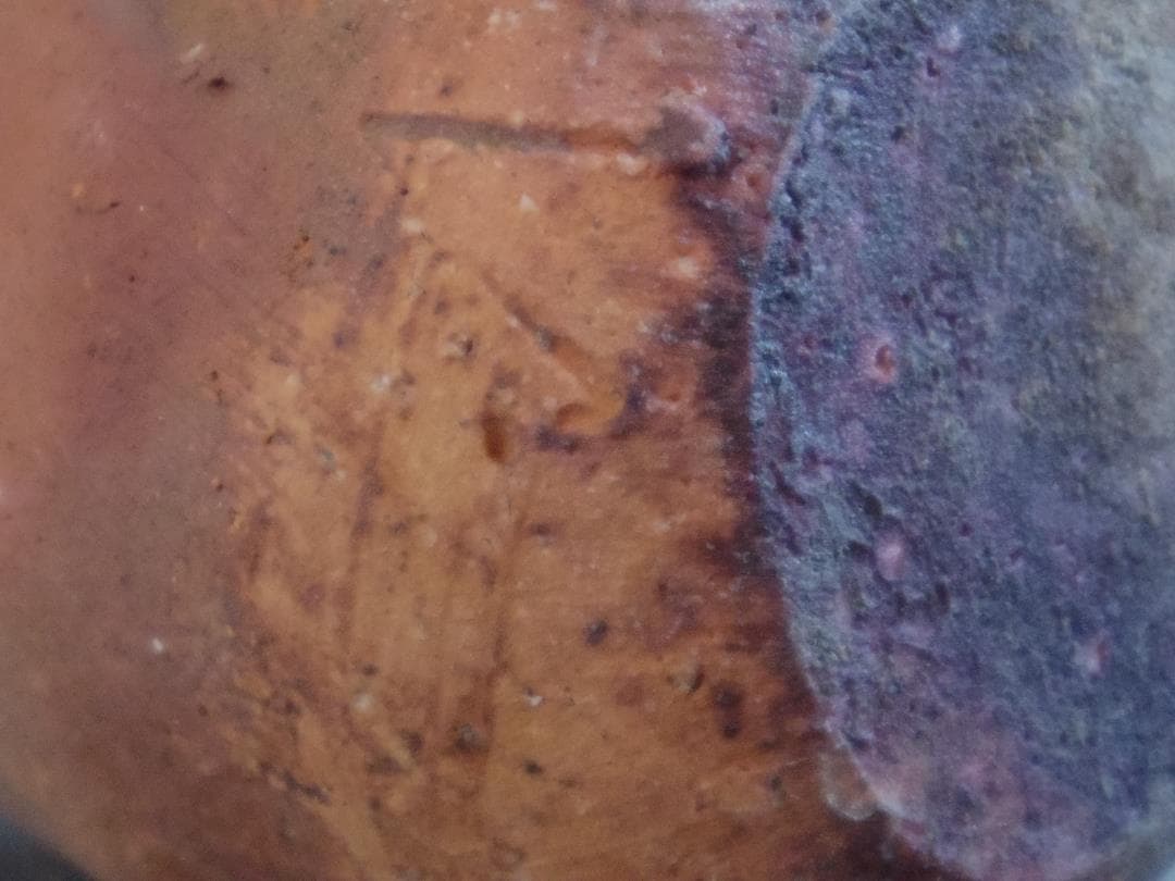 未使用★大森礼二★備前≪窯変≫徳利★胡麻・緋色