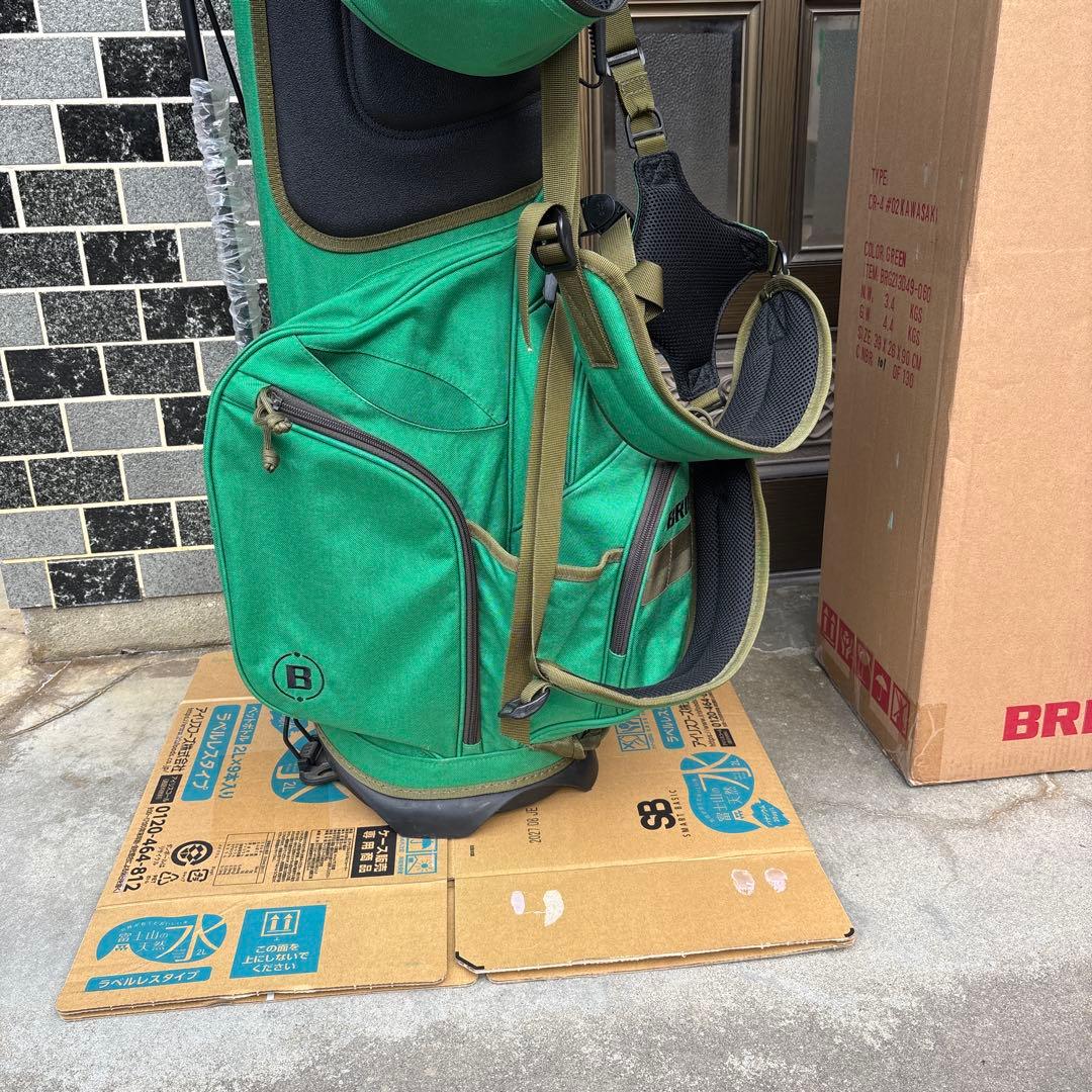 限定100個のBRIEFING グリーンキャディバッグ 箱付き
