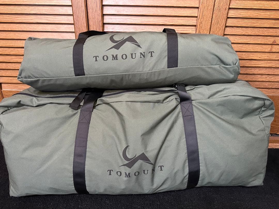 TOMOUNT ワンポールテント 2-4人用 tcテント　前幕付き