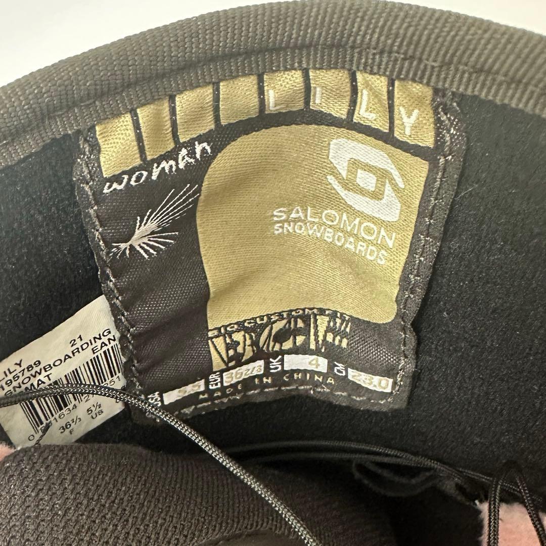 SALOMON レディーススノーボードブーツ 23.0cm ダークブラウン