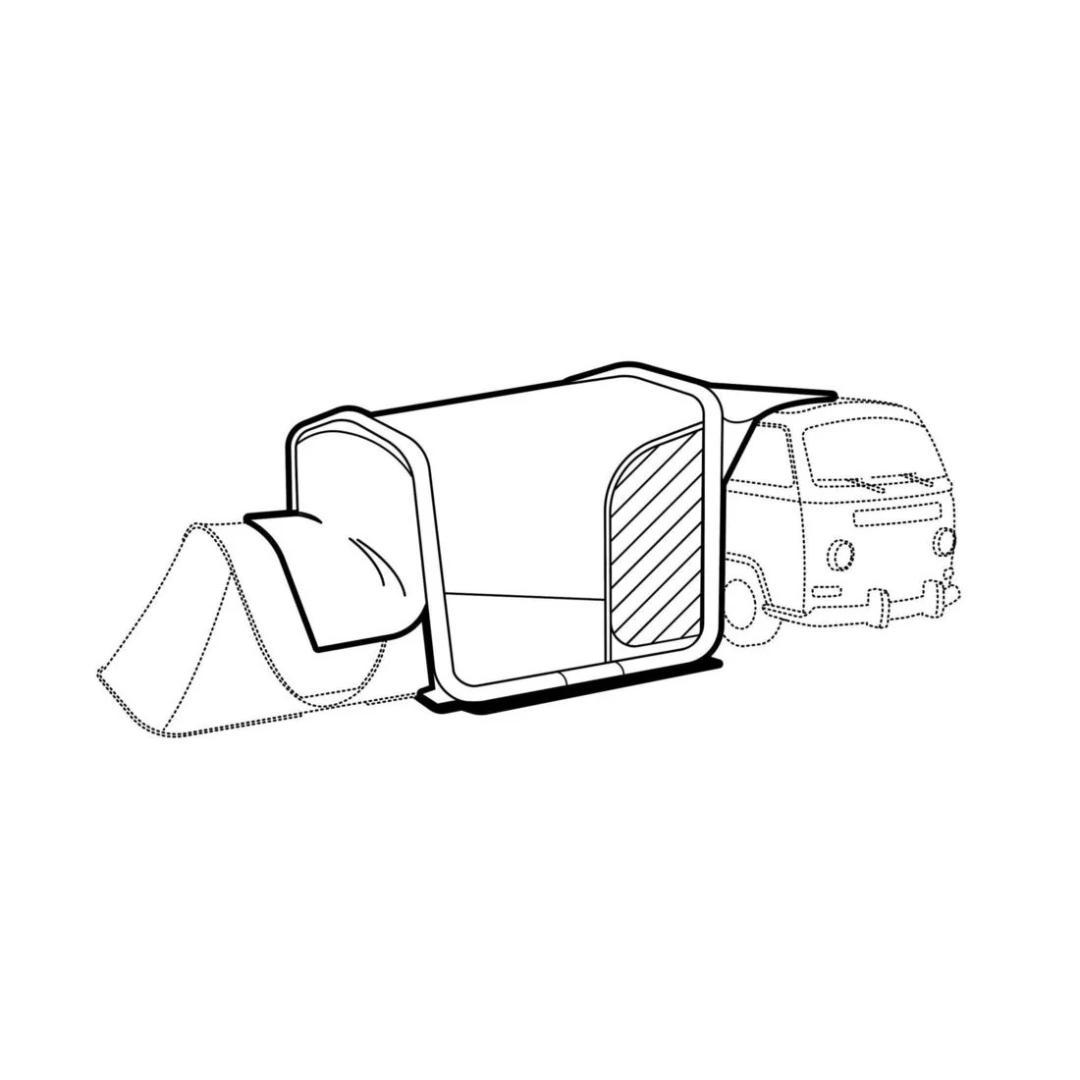 QUECHUA (ケシュア) エアー式 カーサイドタープ- 8 人用